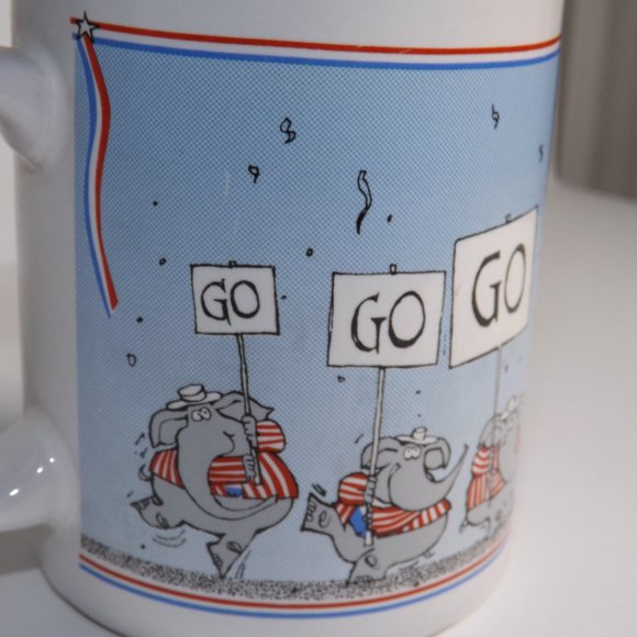 Hallmark Vintage 1988 GOP Republican Elephant Coffee Mug - Picture 3 of 7